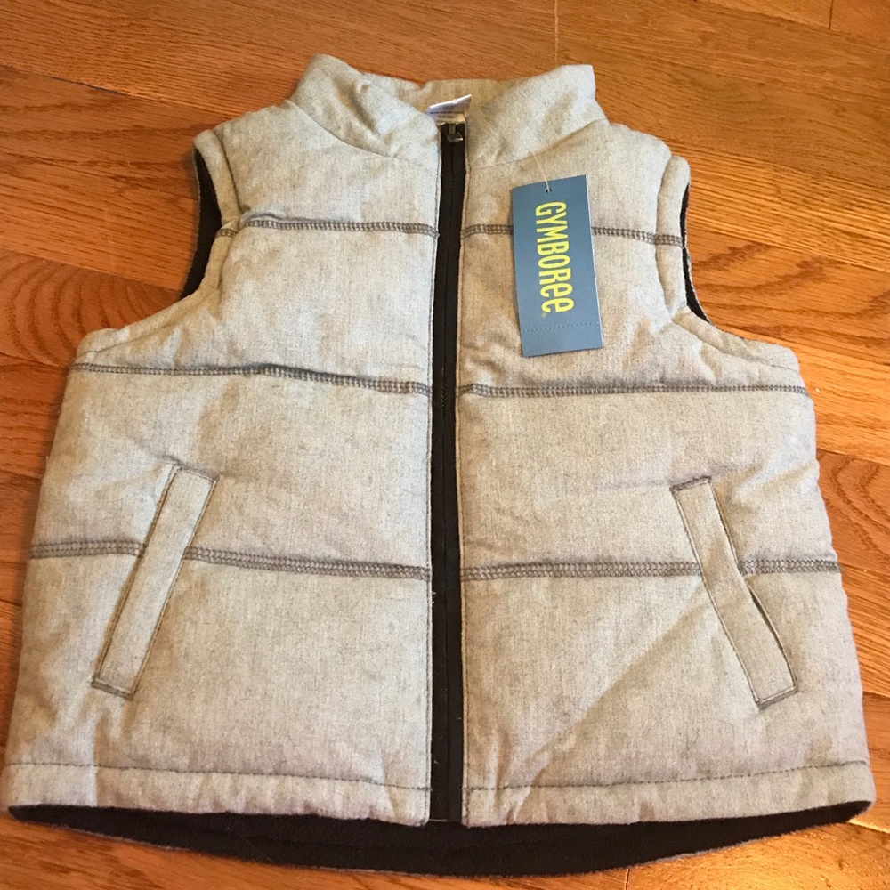 🎊PRICE DROP🎉 Grey Quilted Fleece Lined Vest